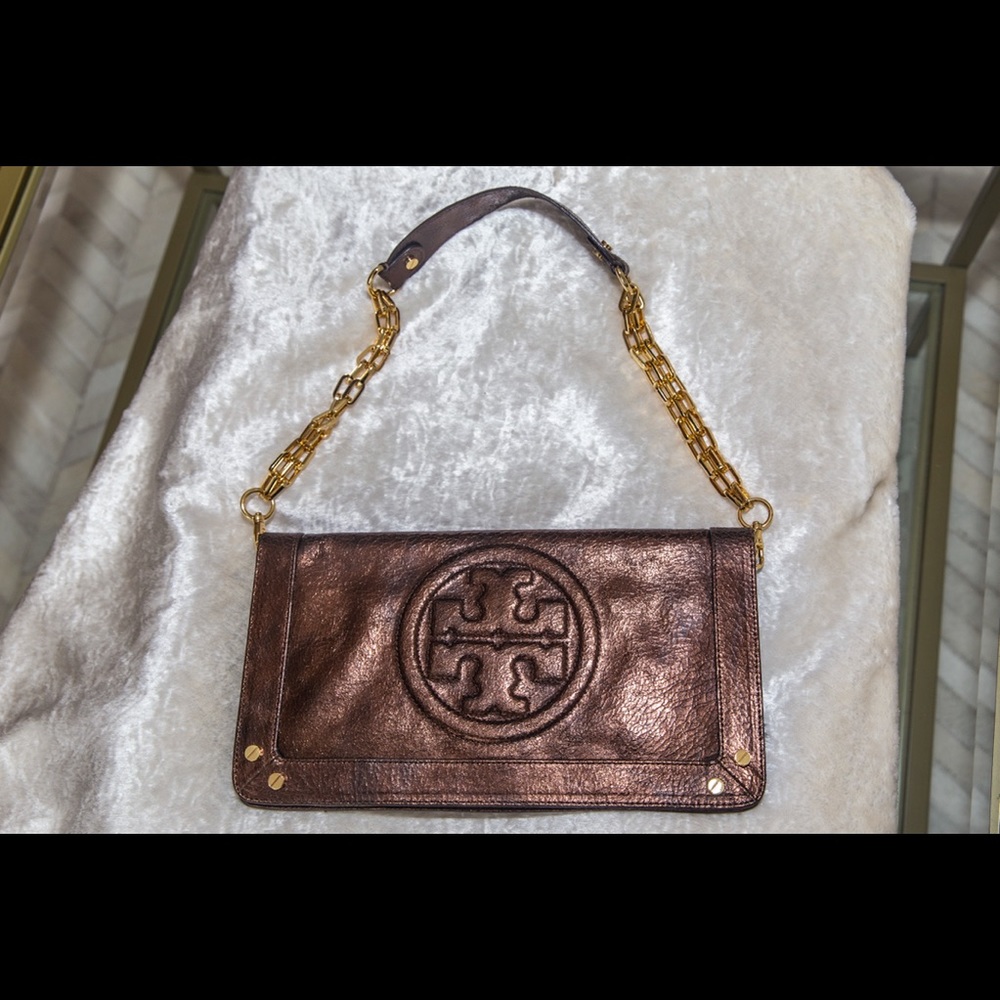 Tory Burch Bronze Shoulder Bag